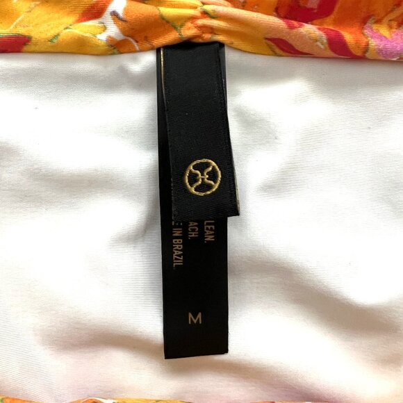 NEW VIX 'Lowana' Bikini Set Top Size L Bottom Size M Orange Multi - Picture 8 of 12